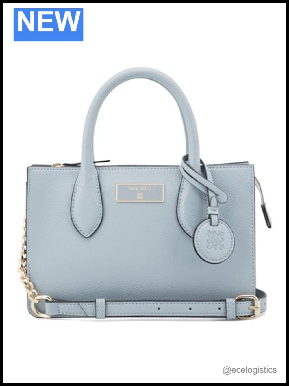 Faux Leather Mini Satchel Crossbody Bag with Magnetic Closure